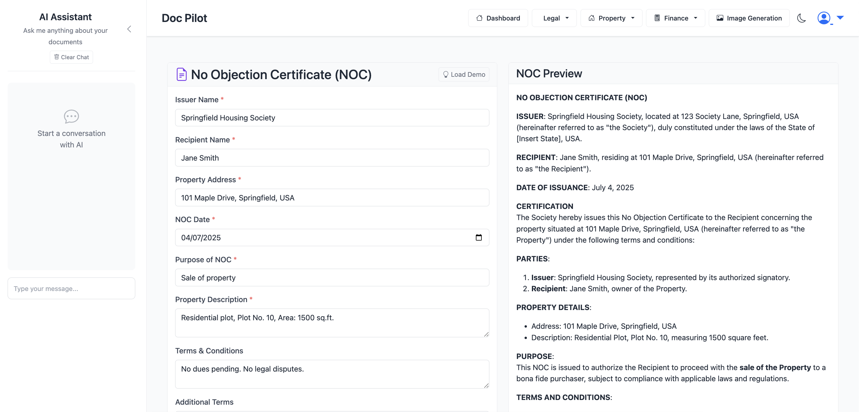 Legal Document Automation